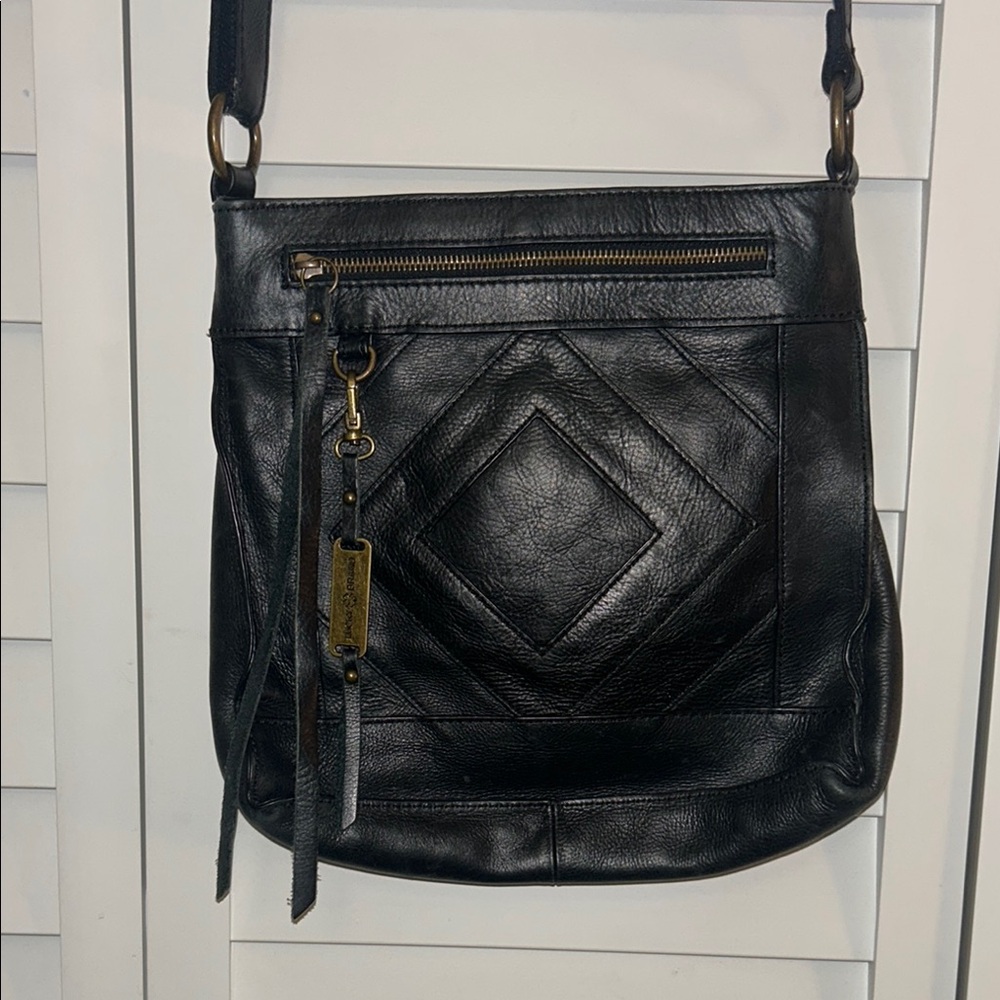 Lucky Brand Black Leather Crossbody Bag